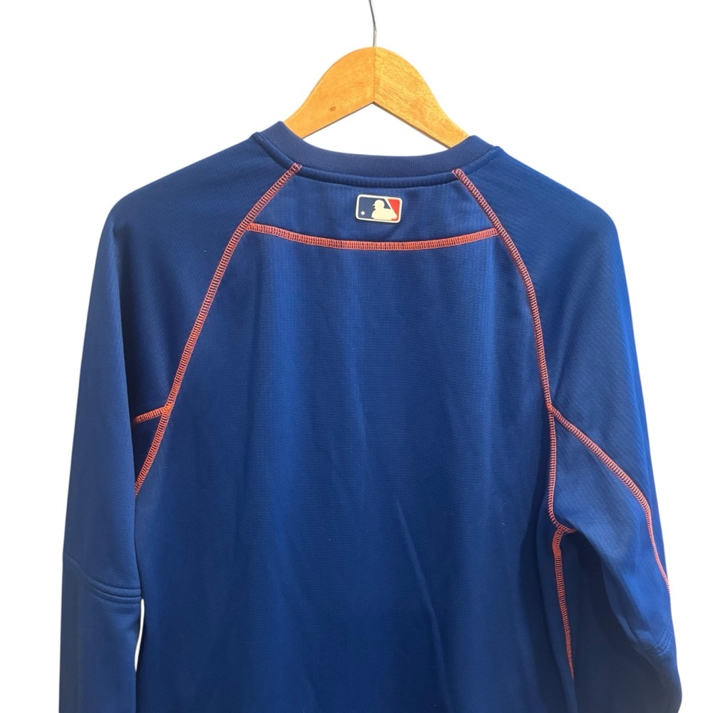 New York Mets Majestic Blue Thermal Base Pullover Long Sleeve Top Size Small - Picture 10 of 15